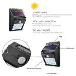6/30 LED Solar Light PIR Motion Sensor Wall Light Outdoor Solar Lamp Waterproof Solar Powered Sunlight Street Lamp Garden Decor 3