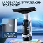 Cordless Handheld Electric Window Cleaner Multifunctional USB  Portable Glass Cleaning Tool Kit With Removable Water Tank 2