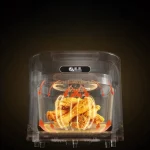 Household steam air fryer 6L large-capacity glass visual liner multi-functional light wave furnace without turning over 3