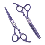 Purple Dragon Hair Scissors Professional 6" Japan Stainless Hair Cutting Scissors Barber Shop Hairdressing Thinning Shears Z1019 6