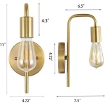 Nordic Bend Pipe Wall Lamp Iron Gold/Black Wall Decor Living Room Bedroom Shop Coffee Shop Bedside Lamp E27 Interior Lighting 2