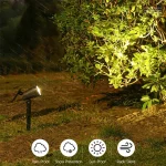 Solar LED Spotlight for Outdoor Garden Landscape Lighting Waterproof Solar Powered Spot Lights for Garden Lawn Yard Walkway 2