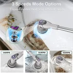 Electric Bathroom Cleaning Brush 10 in 1 Multifunctional Household Wireless Electric Spin Scrubber Cleaning for Kitchen Toilet 4