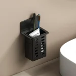 1 functional toothpaste bathroom toothbrush stand wall-mounted toothbrush storage rack bathroom storage rack 5