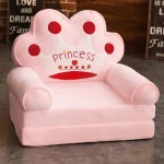 Sofas Children Sofa Cute Cartoon Lazy Folding Small Sofa Bed Girl Princess Baby Toddler Dual-purpose Child Seat  Sofas Princess 2