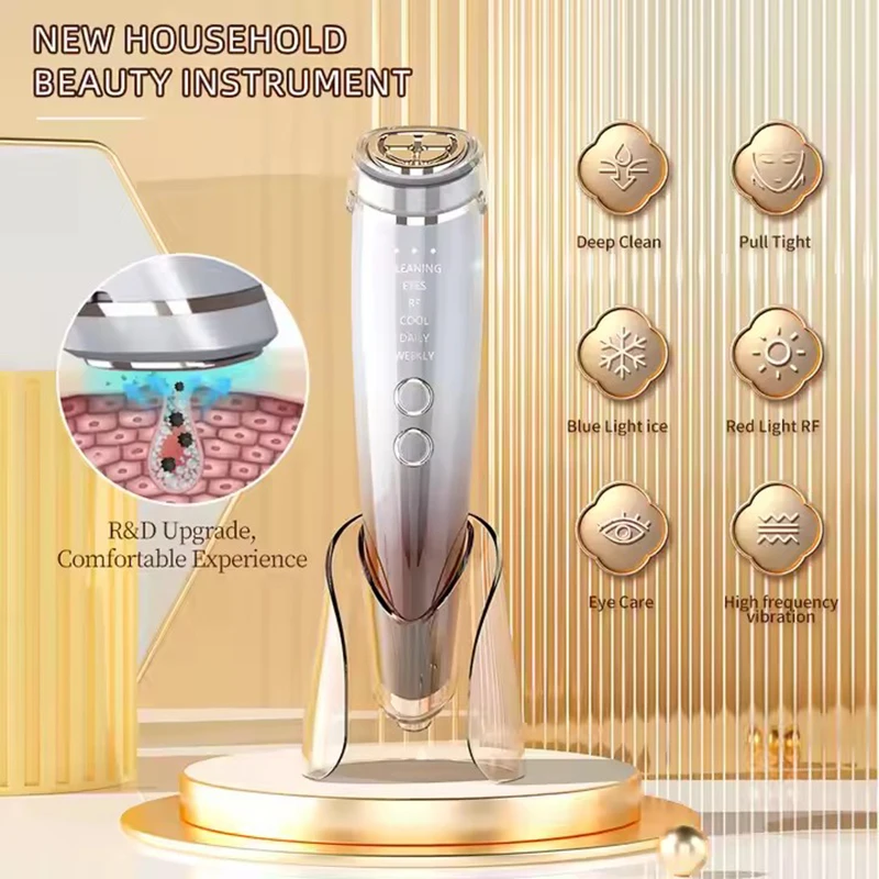 EMS Facial Massager High Frequency 6IN1 Face Lifting Microcurrents for Face and Eyes Tightening RF Beauty Health Face Care Tool EMS Facial Massager High Frequency 6IN1 Face Lifting Microcurrents for Face and Eyes Tightening RF Beauty Health Face Care Tool