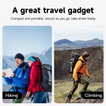 TELESIN 360° Rotation Magnetic Backpack Clip Clamp Mount for GoPro Hero 13 12 11 10 9 8 7 Insta360 DJI Action Camera Accessories 3