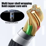 240W USB Type C Super Fast Charging Cable For iPhone Samsung Huawei Xiaomi LED Digital Display Nylon USB C Charger Data Cord 5