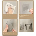Non Perforated Simple Shoe Storage Rack Bathroom Door with Drainage on The Back Wall Bathroom Slipper Rack Wall Mounted Hook 6