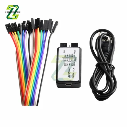 USB Logic Analyzer 24M 8CH Channels Debug Data Upload Measuring Tool Support Saleae Test Software WIN7(32&64) 2K XP LINUX