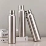 High Quality 1000ml Stainless Steel Sport Water Bottle Single-layer Rugged Water Cup Metal Flask Drinkware Camping Sports Gym 6