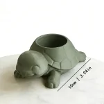 Cute Animal Succulent Planter, Garden Sculpture Pot, Creative 3D-Printed Gift for Nature Lovers, Suitable for Friends and Family 6
