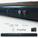 Soundbar Speakers, Bluetooth 5.3, Stereo Soundbar Surround Sound Home Cinema with Remote Control, Support RCA AUX TF-Card 2
