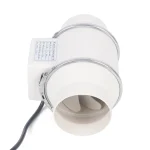 HF-100P 110V 35W Radiator Fan Radiator Ventilator Exhaust Ventilation Fan Air Duct Fan Duct Ventilation Fan for Home, Kitchen 3