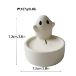 Ins Cartoon Cat Fire Ceramic Candlestick Crafts Household Decoration Atmosphere Holiday Gift High Temperature Resistance 3
