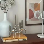 Luxury Candlestick Holders 10cm Small Stand Nordic Stainess steel Candlestick for Stick Skinny Candelabra Set Living Room Decor 2