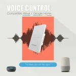 MOES Tuya ZigBee Smart Light Switch US Push Button Wall Switch Work With Alexa Google Home Neutral Wire/No Neutral Wire Required 5
