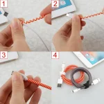 1.6m Cable Protector Winder For USB Charging Data Cable Wire Protection Cover Protect Data Cord Protector Cable Organizer 6
