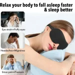 3D Blindfold Eye Mask Without Nose Lunch Break Sleep Students Eye Cover Soft Eye Patch Breathable Skin-Friendly Eyepatch For Nap 3