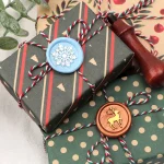 Merry Christmas Snowflake Reindeer Seal Wax Stamps Copper Brass For DIY Scrapbooking Wax Sealing Stamp Envelope Decoration 5