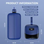 Portable Clothes Dryer Mini Compact Quiet Rapid Dryer Features adjustable timer and wrinkle-resistant hot air function