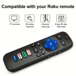 2 remote controls compatible with TCL Roku/Hisense Roku/Onn Roku/Philips Roku smart TV (not applicable to RokuStick and box) 2
