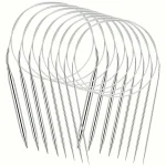 Professional 8pcs Stainless Steel Knitting Needles Set - Versatile, Smooth, Comfort-Grip, Circular Weaving Essentials