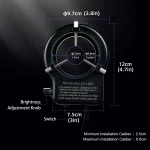 YIZHAN Microscope LED Ring Light Illuminator Lamp 56 LED Flexible Light Source Excellent Circle Light Camera Source EU US Plug 4