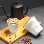 Stoneware Coffee Creative Hand-pinched Pleated Cup Ceramic Latte Cup Espresso Cup Vintage Afternoon Tea Cup 3