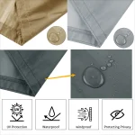 Balcony Privacy Screen Cover Fence Patio Waterproof Shade Cloth 95% UV Protection Shield Deck Shade Sail Garden Porch Pool Decor 3