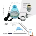 WiFi Wireless Garden Water Timer Smart Phone Remote Controller Home Greenhouse Outdoor Irrigation Automatic Kit Built-in Gateway 3