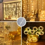 3Mx1M/2M/3M LED String Lights USB Fairy Lights Garland for New Year Wedding Festive Party Christmas Home Curtain Decoration 6