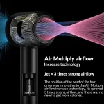 TINSOL New High-speed negative ion bladeless constant temperature hair dryer Professional home-use negative ion hair dryer 3