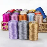 New Summer Crochet Yarn 1.5mm Thin Ice Cotton Thread for Hand Knitting Bag Hat Shoes 100g Hollow Line Colorful Nylon Cord 2