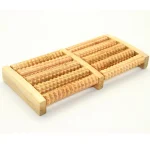 Dual Wooden Foot Feet Massager Roller Relieves Plantar Fasciitis Heel Arch Pain Stress Relief & Relaxation Gift Tool Product