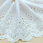1 yard cotton cut-out embroidery lace garment accessories home textiles home decoration tablecloth lace fabric 6
