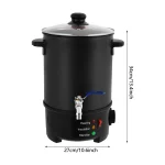 6L Large Capacity Automatic Heating To Prevent Dry Burning Electric Wax Melter With Temperature Control 5