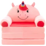 Cute fashion Kids Girl Princess Sofa Children Sofa removed and washed Children's couch Cartoon lazy folding sofas Furniture 6