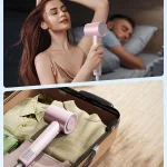 High Speed Hair Dryer ABIR SU9,360° Rotating Magnetic Nozzle,200mil Negative Ions,Low Noise,Blow Dryer 1600W Quick dry for Home 6