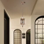 Vintage Industrial Metal Pendant Light European Style Hanging Led Lamp for Garden Balcony Outdoors Decor, IP44, 220V 4