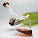 Round/Peach Shaped Red Wine Aerator Portable Transparent Red Wine Bottle Pourer and Quick Decanter Spout Glass Sobering Device 3