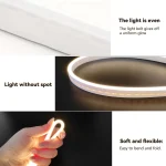 Neon LED Light Strip Smart Touch Sensor Switch Dimmable Neon Sign Flexible Led Ribbon Waterproof Rope Tube Lamp Backlight Decor 4