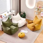 Single  Small Sofa Chair Children's Bedroom Living Room Baby Sofa Bean Bag Single Leisure Chair Thickened Portable Sofa Chai 4