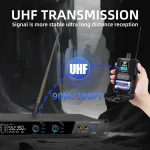 Debra UHF IEM ER-202 Wireless In Ear Monitor System Stage Audio With Multiple Transmitter For Stage Performance Singer 3