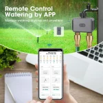 Tuya Smart Garden Watering Timers 2 Outlet Sprinkler Drip Irrigation Controller Water Valve Rain Delay Programmable Controllers 2