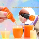 Candle Dyes Kit Liquid Colorant Pigment Set DIY Candle Making Supplies Aromatherapy Soap Soy Wax Dye Candle Mold Coloring 5