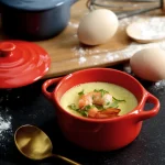 Ceramic Double Ear Bowl Mini Ceramic Glazed Baking Bowl with Lid Breskfast Steamed Egg Pudding Bowl Soup Bowls Microwave Oven 2