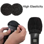 100 Pcs Disposable Microphone Covers, Windscreen Mic Covers, Handheld Microphone Protective Cap for Karaoke 3