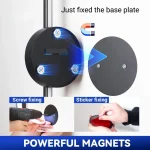Magnetic Rechargeable 50 Wall Lamp Black Gold For Living Room Bedroom Hallway Study Stairwell Cloakroom LED Lighting Wiring Free 5