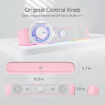 Redragon GS560 RGB Desktop Soundbar, 2.0 Channel Computer Speaker with Dynamic RGB Audio 5
